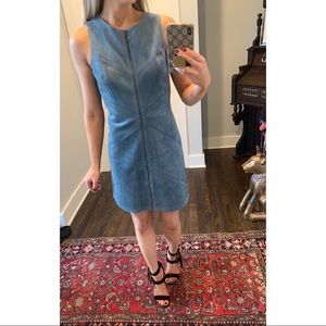 BCBG Suede Zip Front Dress